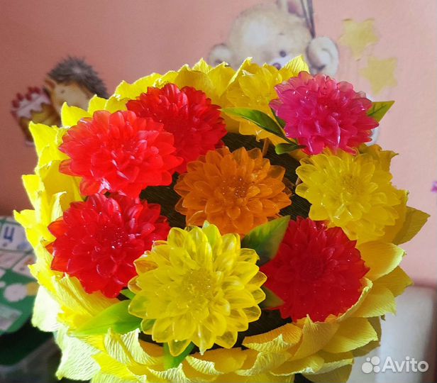 Букет мыльных цветов