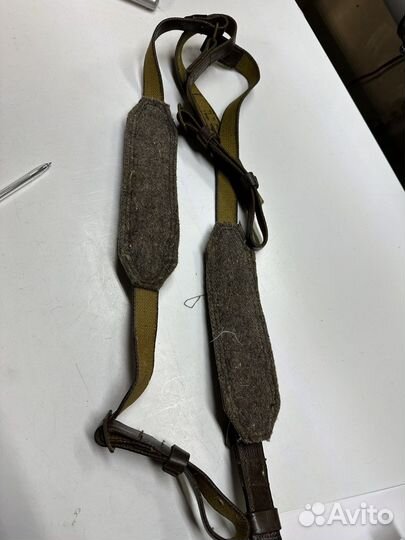 Подтяжки мужские кожаные