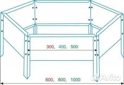 Оцинкованная клумба