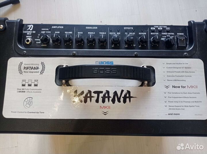 Гитарный комбоусилитель boss katana-50 mkii