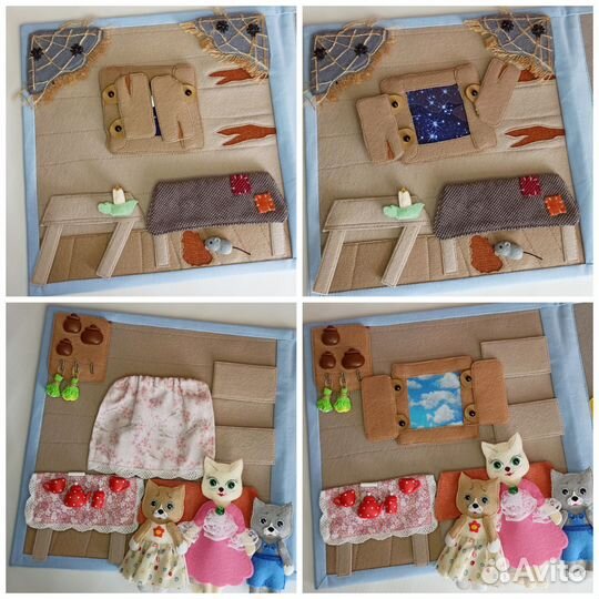 Тактильная книга из фетра 