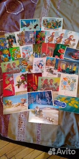 Открытки почтовые -70-80е,Новый год,8 Марта СССР