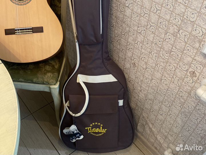 Гитара Yamaha c40m, струны, чехол