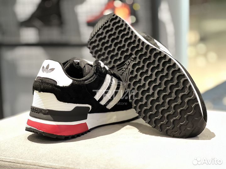 Кроссовки Adidas ZX 750 Black White Red