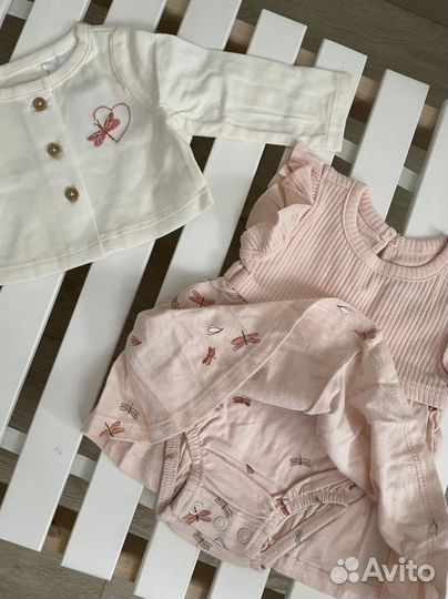 Платье боди 56 68 74 Carters