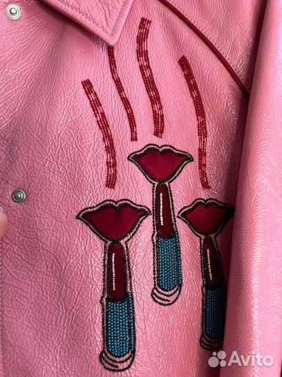 Кожаная куртка Valentino