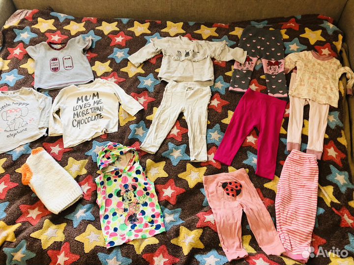 Вещи для девочки пакетом 80-86