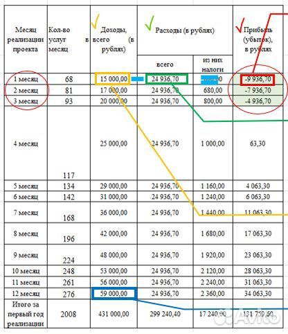 Бизнес план для соцконтракта (350 т.р)