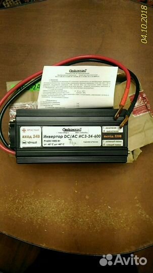 Преобразователь напряжения 24-220 в 1000Вт