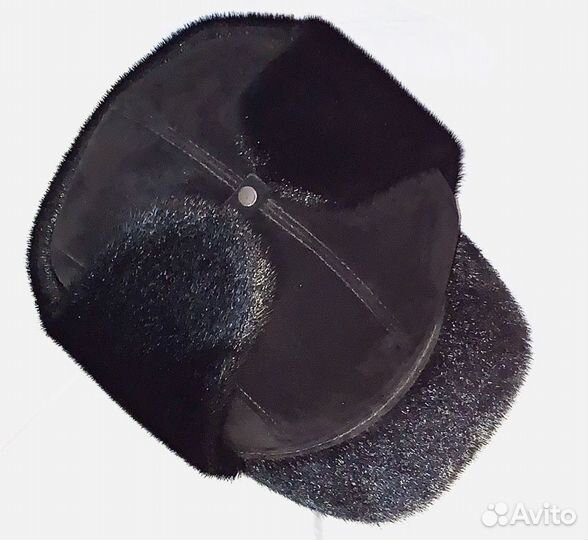 Кепка зимняя нутрия/замша (диаметр внутр. 20 см)