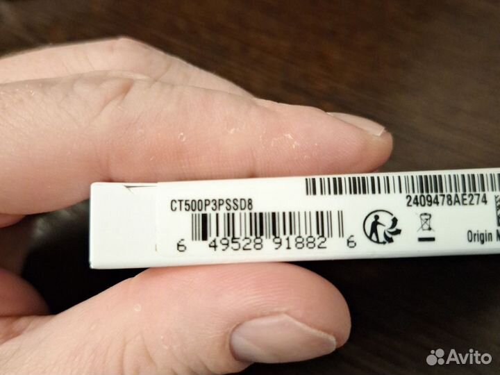 SSD Crucial P3 Plus 500gb pcie 4, новый,аксессуары