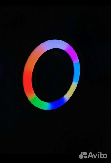 Кольцевая лампа 26см RGB новая + Bluetooth кнопка