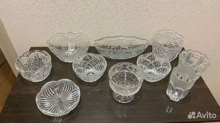 Посуда из хрусталя СССР