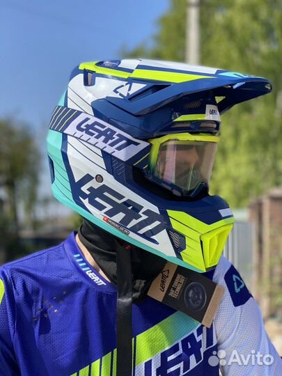 Кроссовый шлем с маской Leatt 7.5