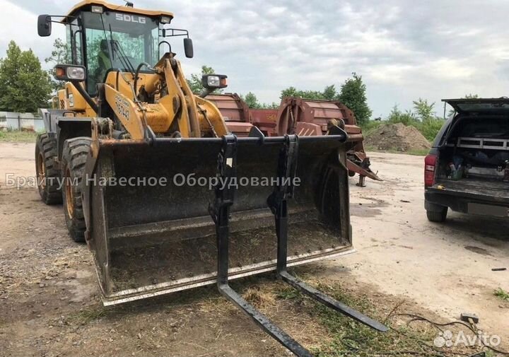 Вилы на фронтальный погрузчик Lonking откидные