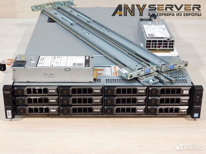 Сервер Dell R730XD 2x E5-2699Av4 512Gb H330 12LFF