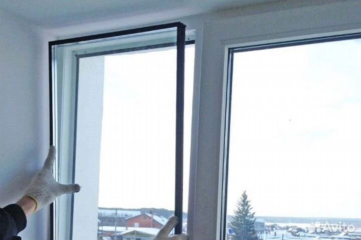 Замена стеклопакета на окнах
