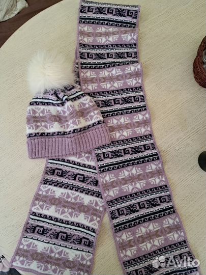 Комплект шапка, шарф