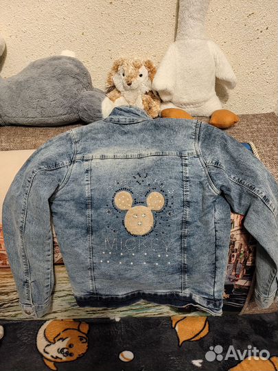 Джинсовая курточка утеплённая для девочки