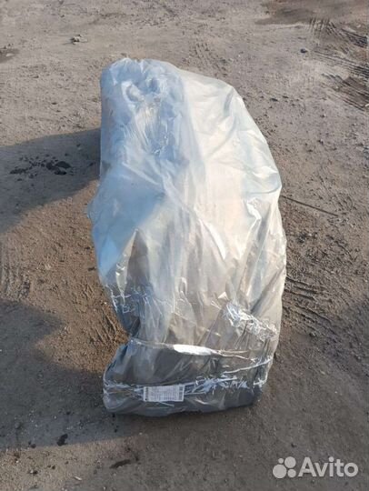 Бампер на хендай Солярис серебряный