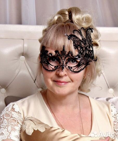 Маска карнавальная металлическая