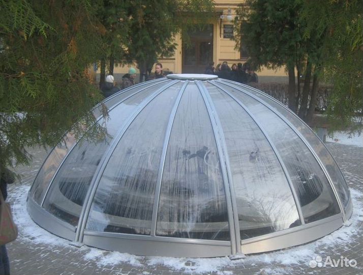 Панорамное остекление куполов