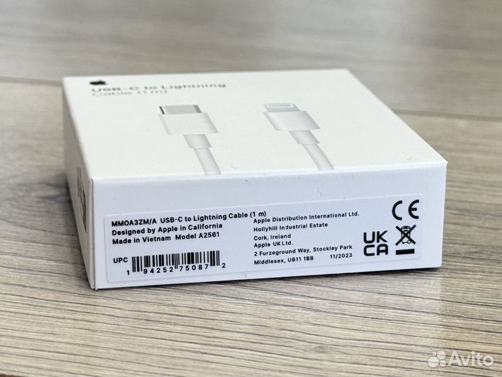 Кабель Apple USB-С to Lightning Cable, оригинал 1м