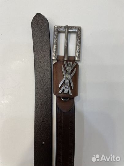 Ремень женский кожаный коричневый