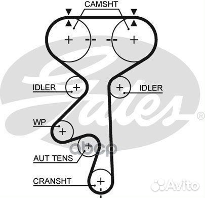 Ремень грм 169 зуб. + 2 ролика 7883-11173