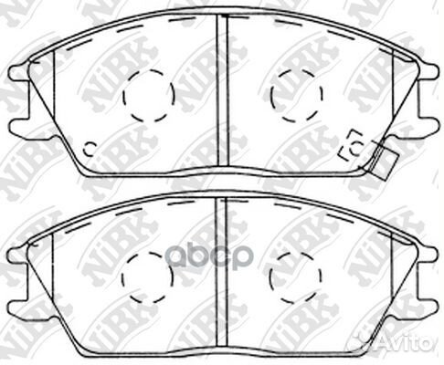 Колодки тормозные передние pn0091 NiBK