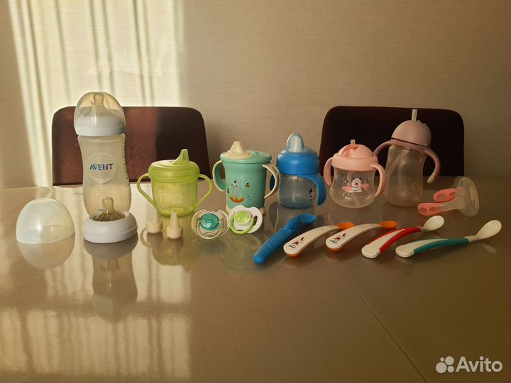 Бутылочка/ поильники Avent, Happy Baby, MagMag