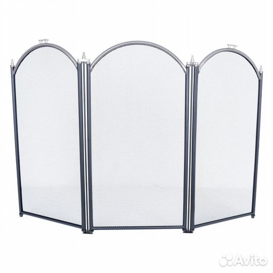 Экран каминный C03011аsк (3 секции, 60х95см, черны