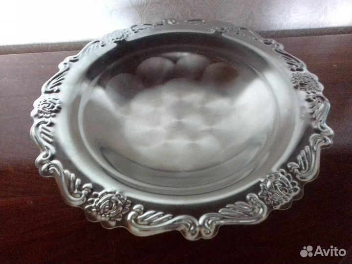 Вазы на ножке, фруктовницы нержавейка СССР - 2 шт