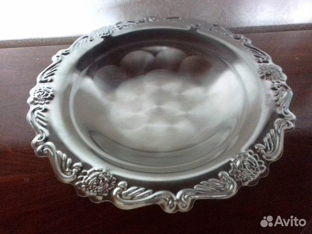 Вазы на ножке, фруктовницы нержавейка СССР - 2 шт