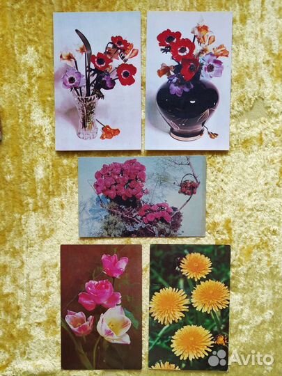 Советские Открытки 8 Марта Поздравляю СССР Чистые