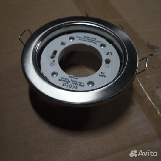 Светильник Ecola GX-53 с лампочкой 8,5 Вт