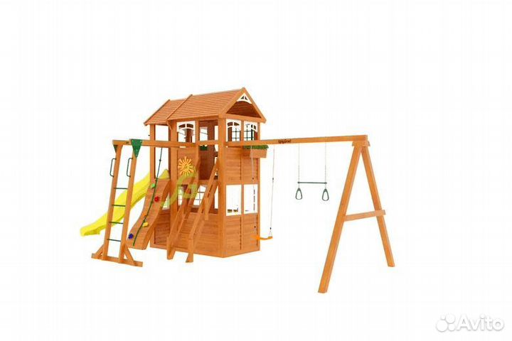 Детская площадка Клубный домик 2 с рукоходом Luxe