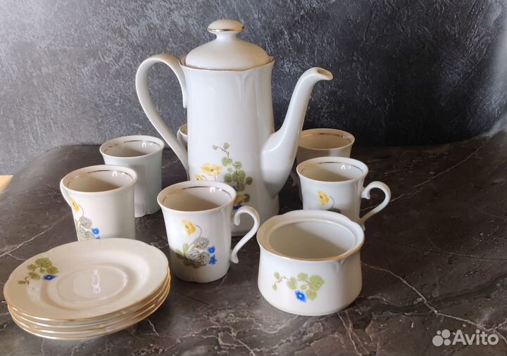 Сервиз кофейный гдр Jlmenau