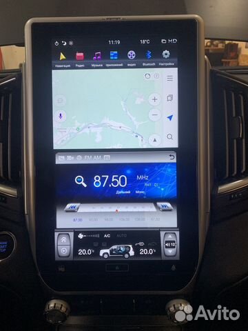 Магнитола tesla на toyota land cruiser 200