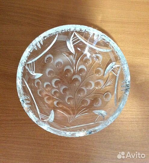 Ваза для фруктов хрусталь