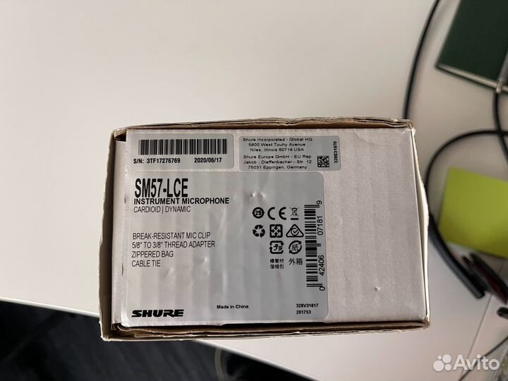 Микрофон Sure SM57 + X2u XLR-to-USB