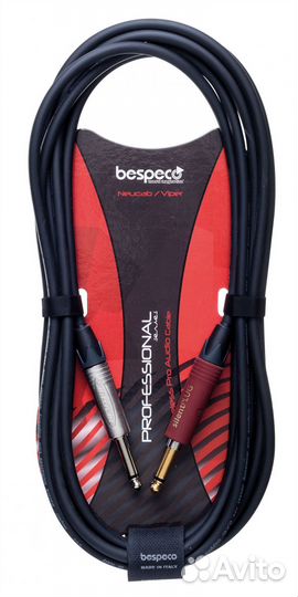 Кабель гитарный Bespeco NC450SL 4.5 m (прямой/прям