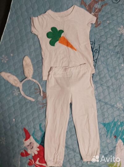 Новогодний костюм зайчика 98-104