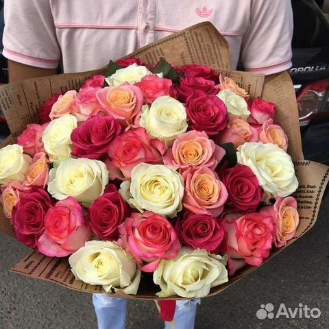 Цветы розы букет