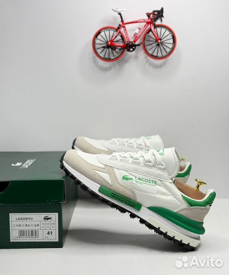 Кроссовки мужские белые Lacoste