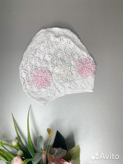 Новая летняя шапочка для девочки 1-3 года