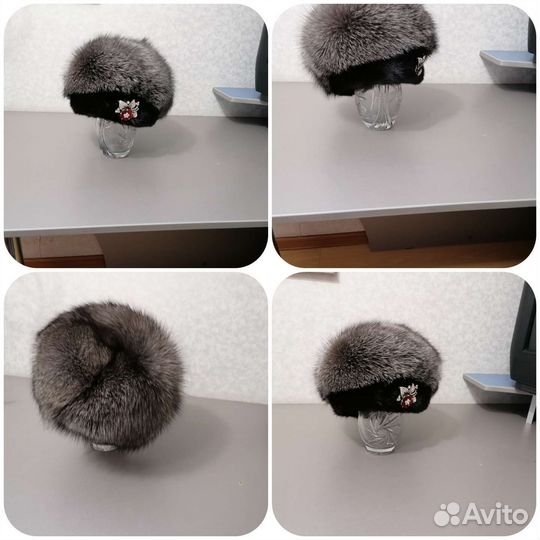 Шапка зимняя норковая женская