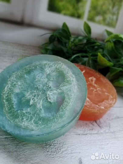 Массажное мыло с люфой