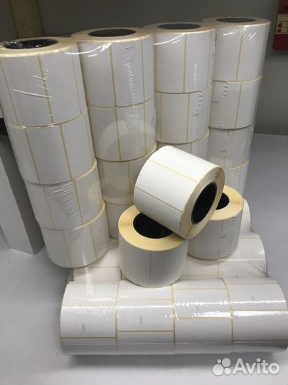 Термоэтикетки 58х30 эко (900шт рулон) все размеры
