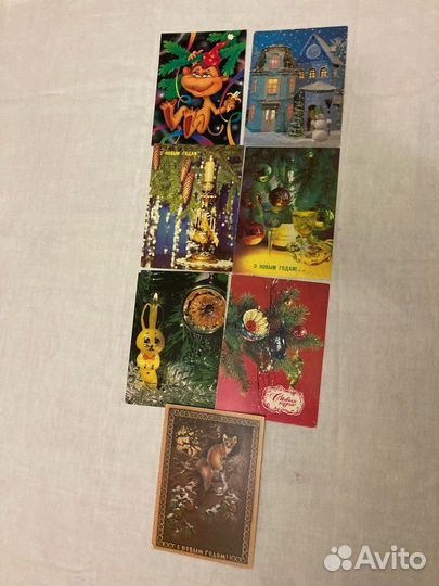 Открытки СССР чистые, календари